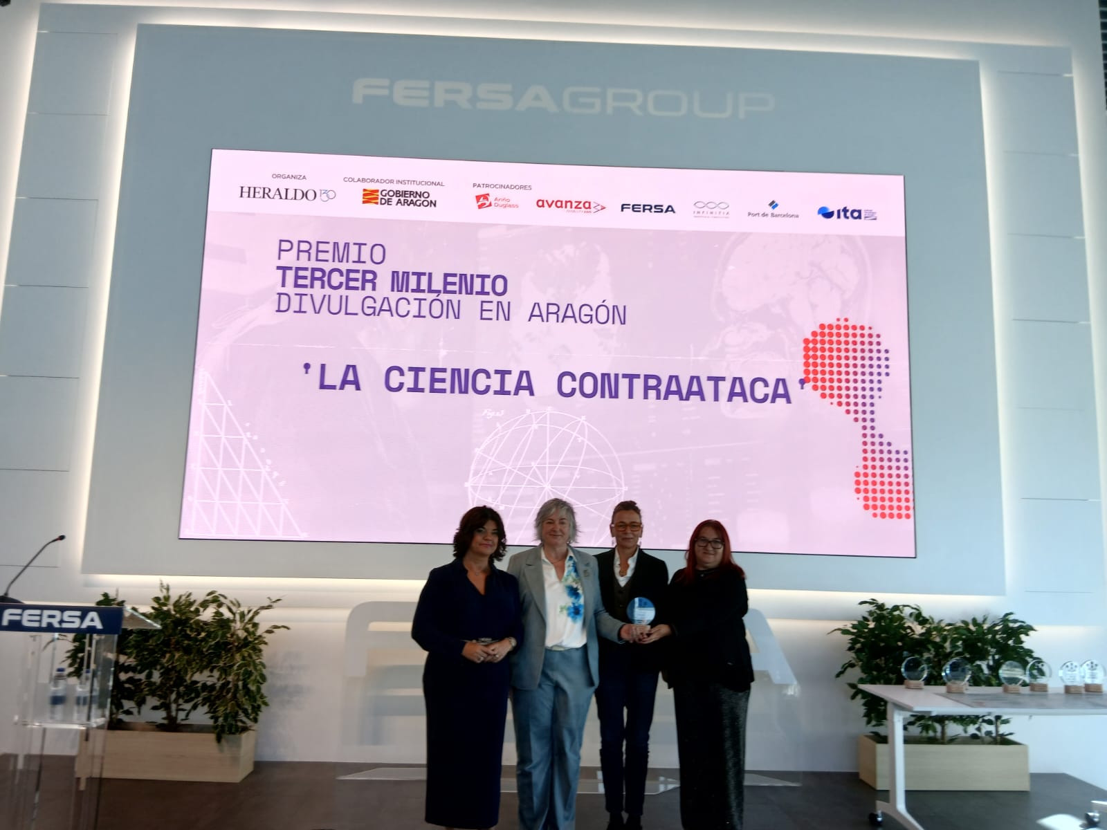 La Dirección General de Ciencia e Investigación, premiada por su labor de difusión en los Premios Tercer Milenio