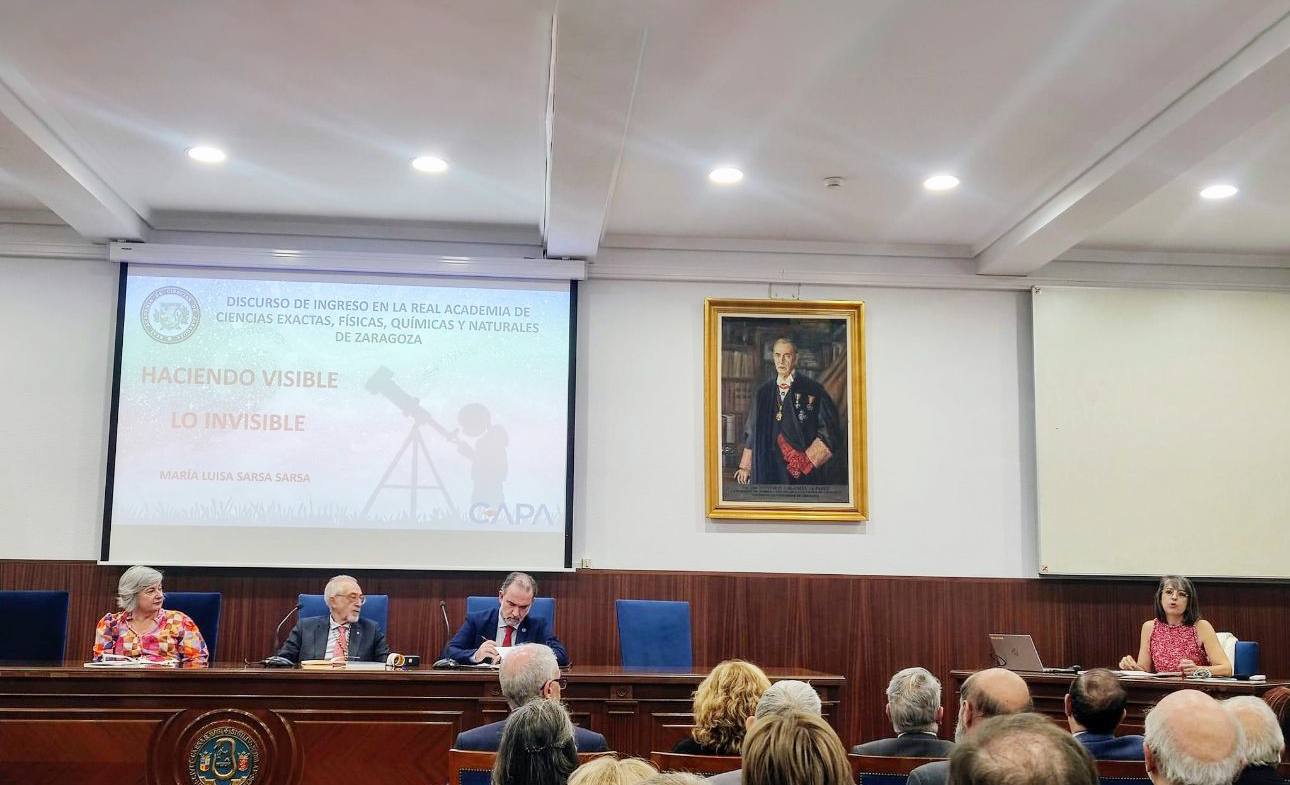 Presentación de la Dr.ª María Luisa Sarsa en la Real Academia de Ciencias de Zaragoza